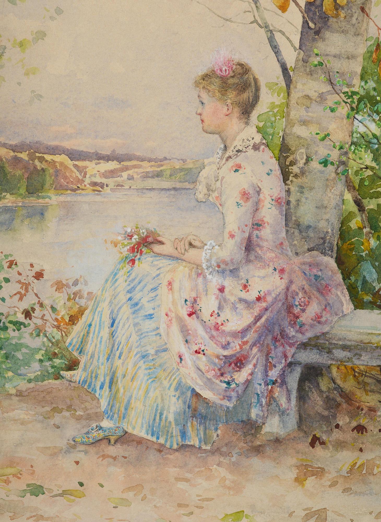 Anna Gardell-Ericson, Sitting young woman by the water.