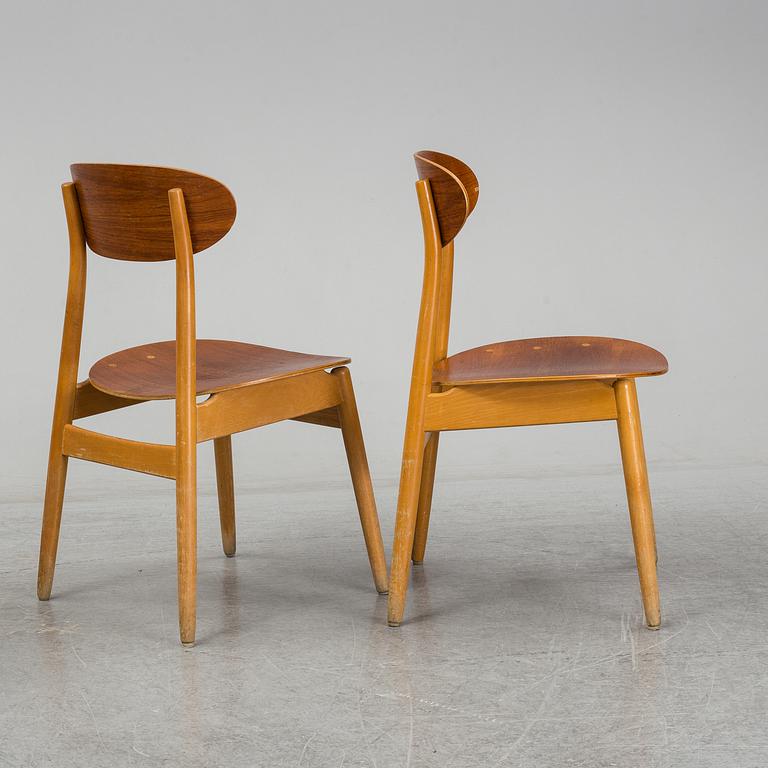 SVEN-ERIK FRYKLUND, stolar, 4 st, "Eva", Hagafors Stolfabrik AB, Nässjö, omkring ca 1960.