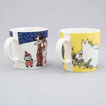MUMINMUGGAR, 2 st, Moomin Characters, Arabia, Finland, 2000-tal.