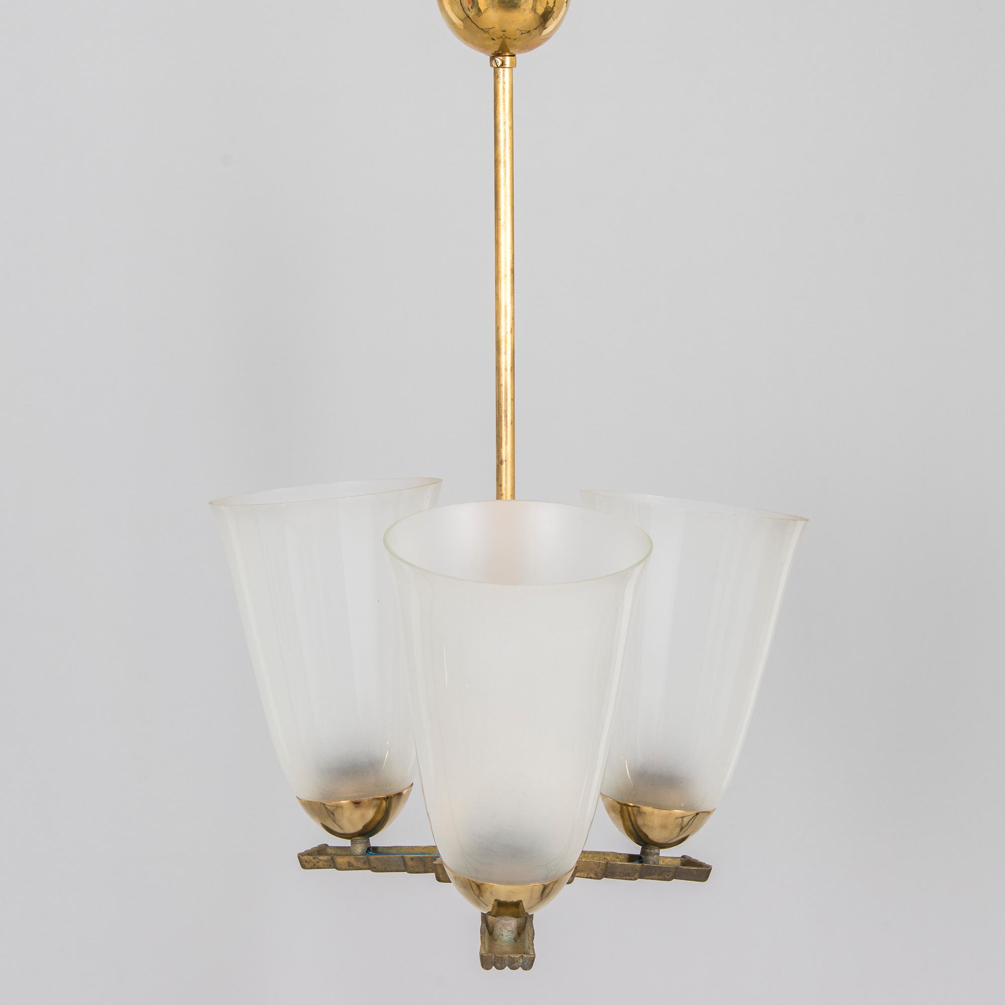 Gunilla Jung, taklampa, modell 206, Stockmann Orno 1930-tal.