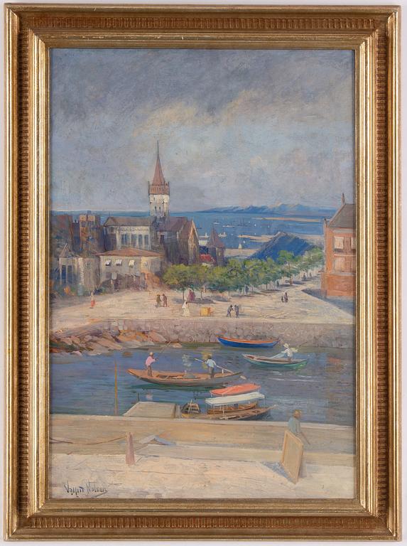 Valfrid Nelson, oil on canvas, signed.