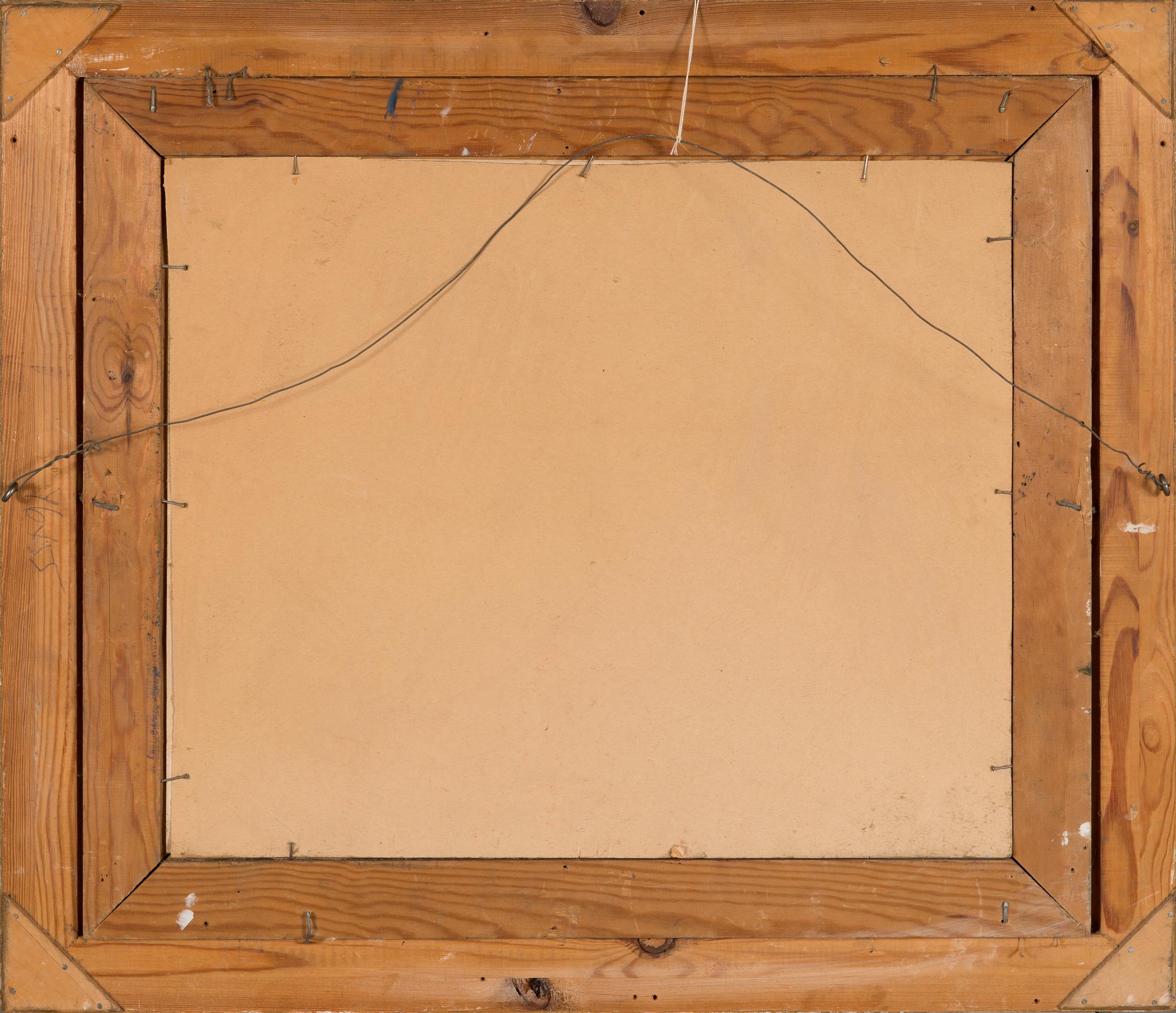 Yngve Bäck, oil on paper, signed and dated 1939.