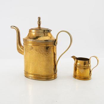 coffee pot and cream jug circa 1900.