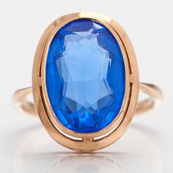 SORMUS, 14K kultaa, synteettinen kvartsi.