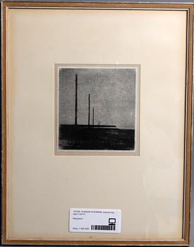 GUNNAR NORRMAN, kolteckning, sign o dat-57.