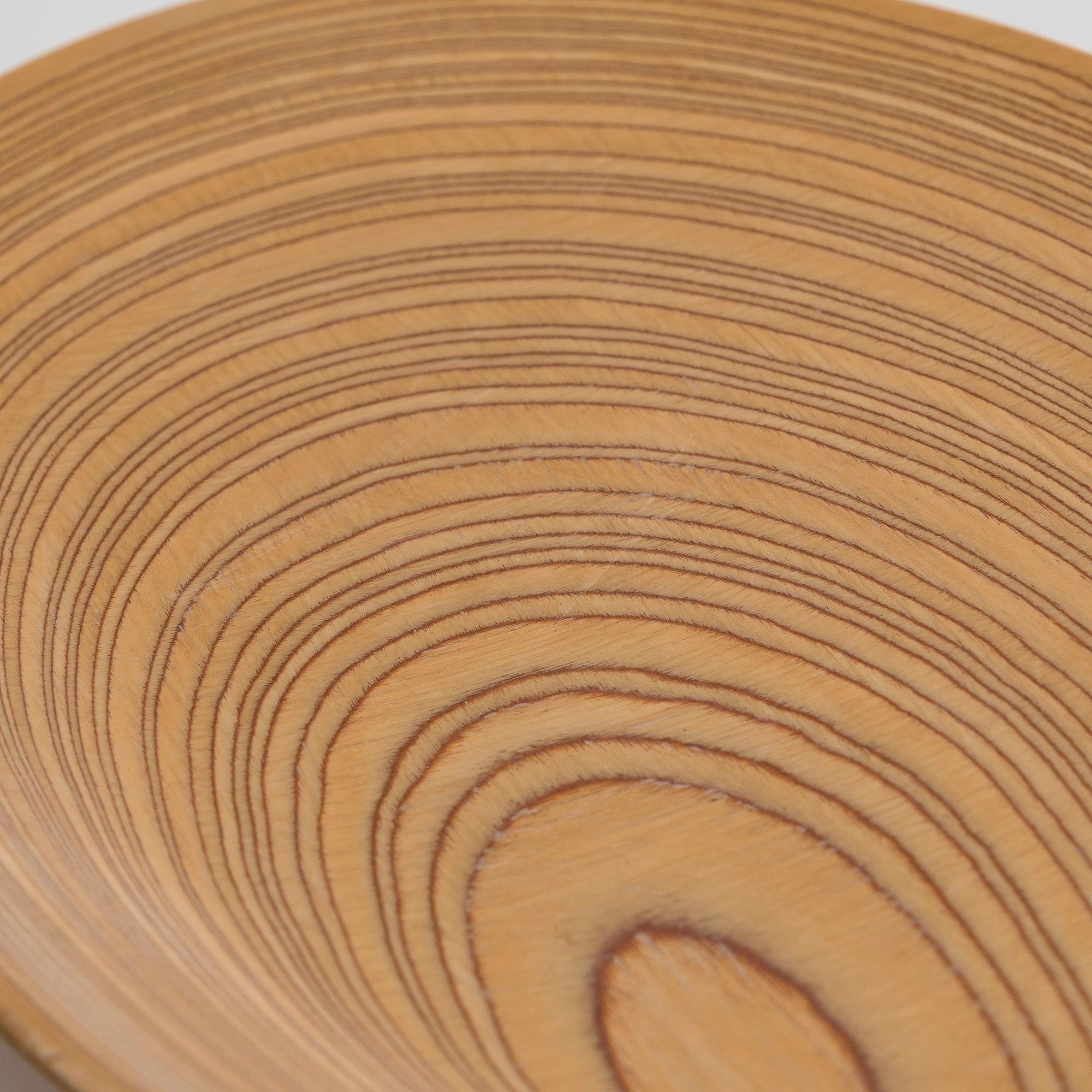 Tapio Wirkkala, A plywood dish signed TW.