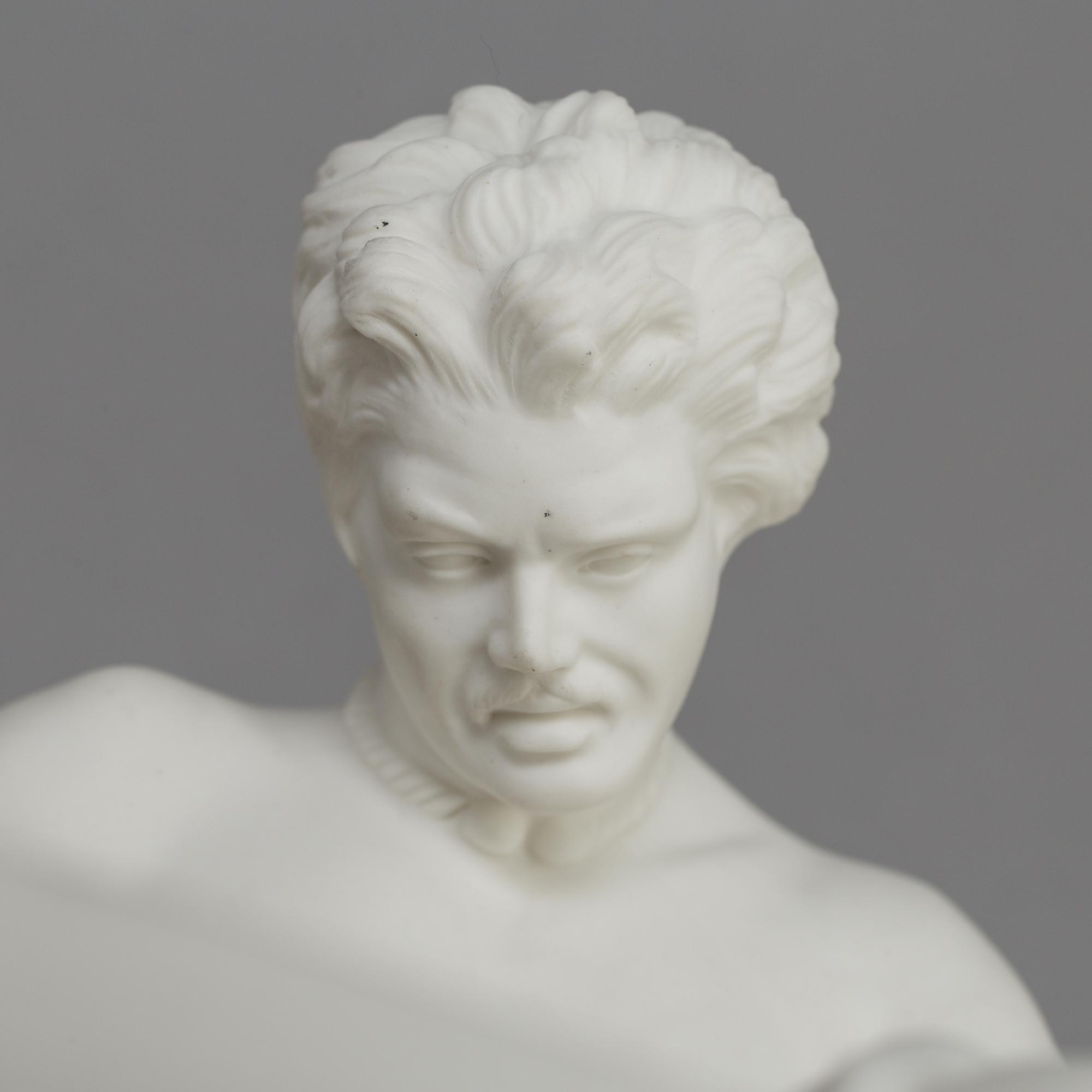 FIGUR, parian, Gustafsberg 1891.