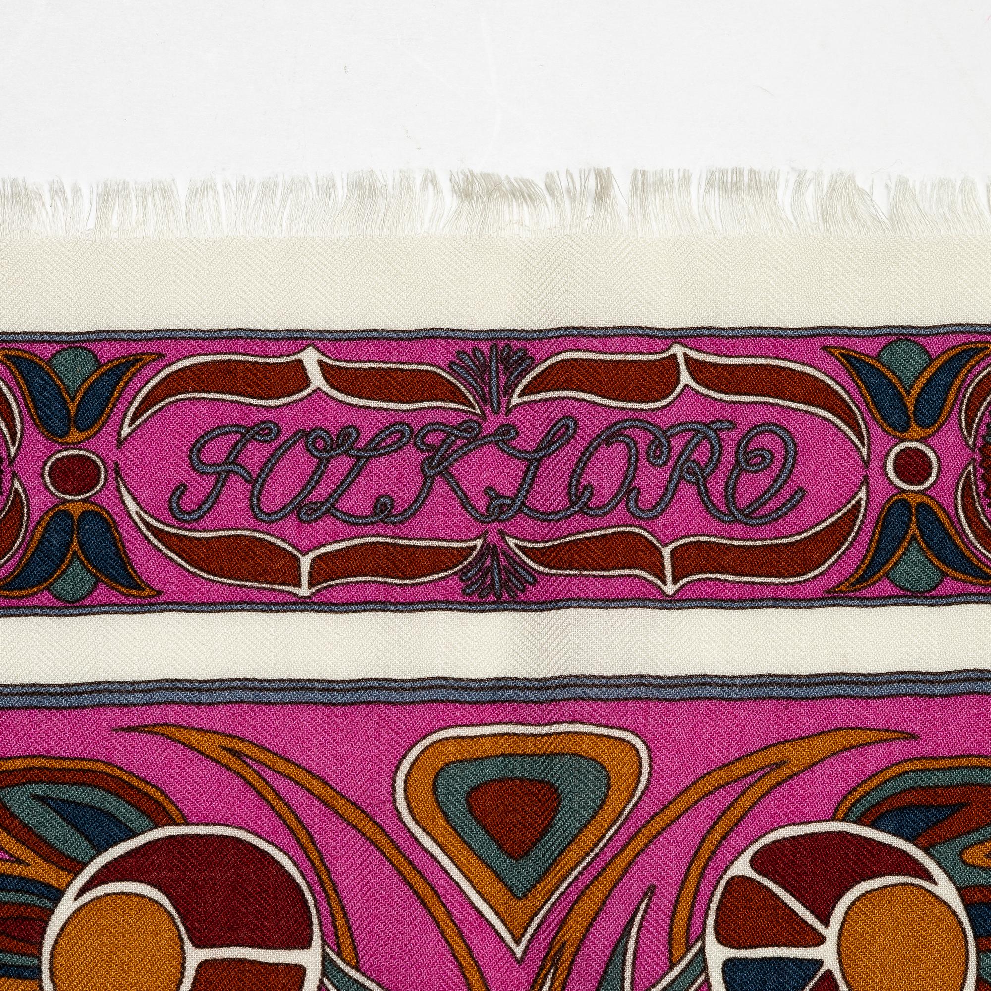 Hermès, sjal, "Folklore".