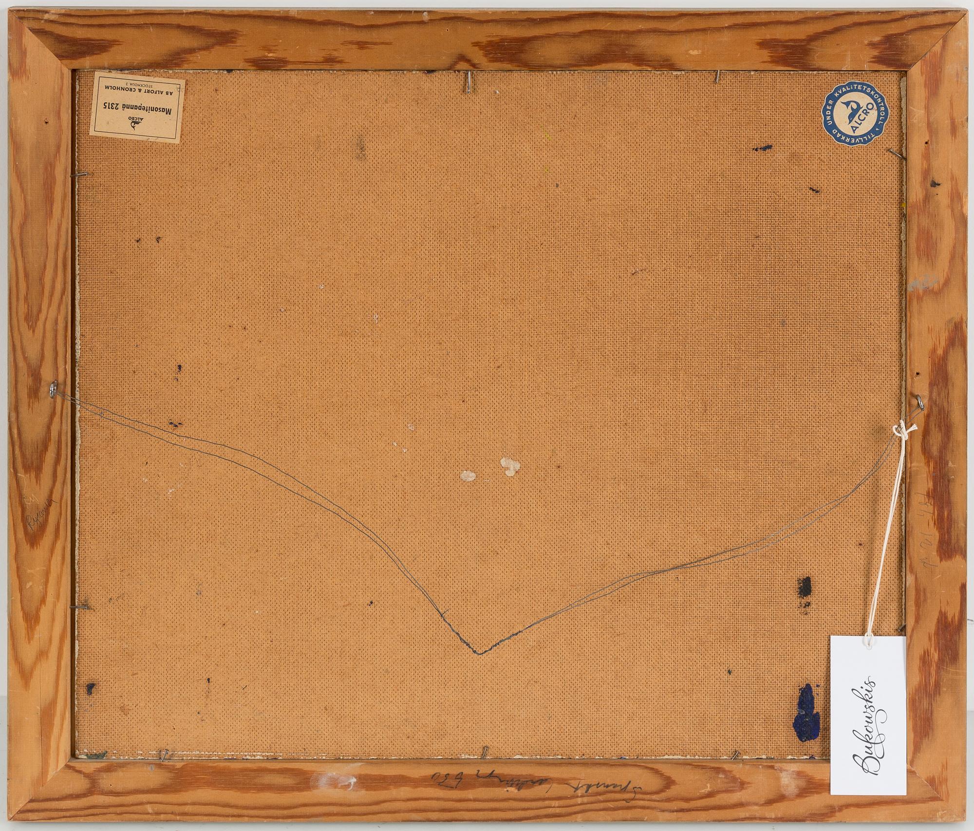 BERNT RINGQVIST, oil on panel, signed.