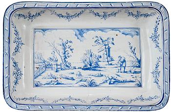 A Swedish Marieberg Rococo faience tea table.