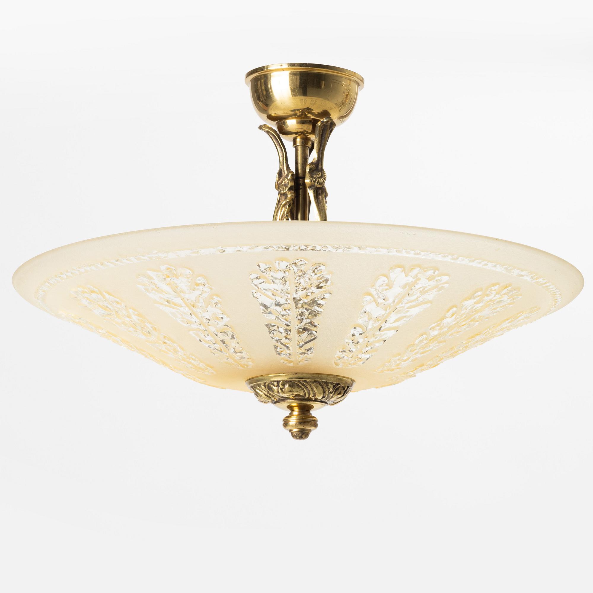 Ceiling light, 1940s.