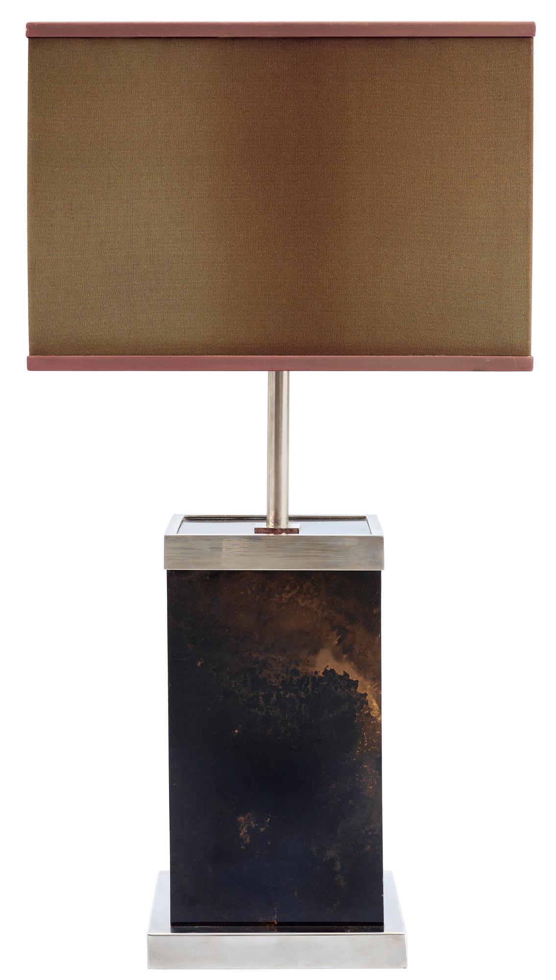 A Romeo Rega polished chrome table lamp, Italy 1970's.