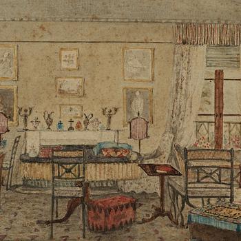 Maria Elisabeth Augusta (Lily) Cartwright, Drawing room at Aynhoe Park.