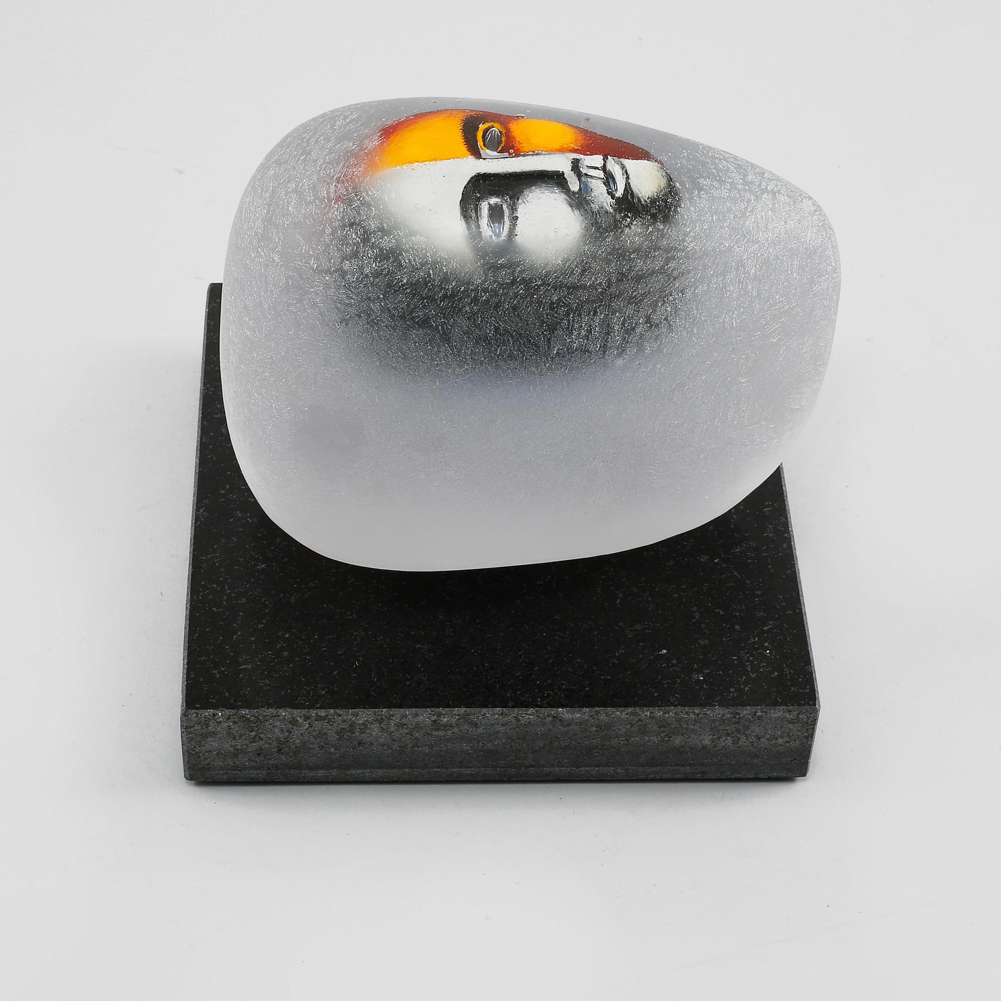 SKULPTUR, glas, Bertil Vallien, Kosta Boda, limited edition av 100 ex, signerad.