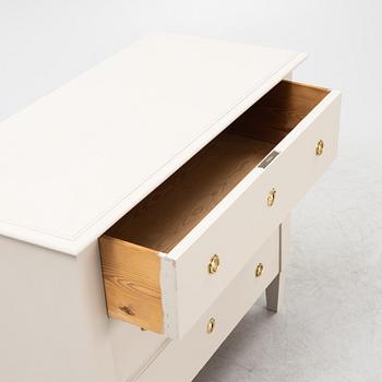 A Gustavian style chest of drawers, around 1900.