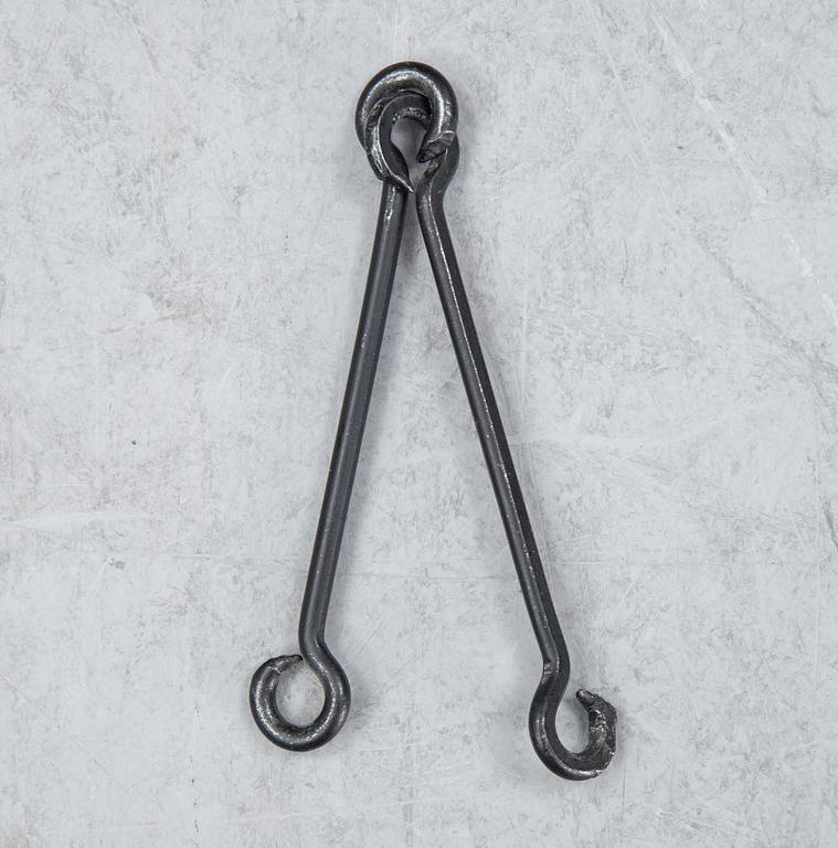 Erik Höglund, chandelier, glass and iron, second half of the 20th century.