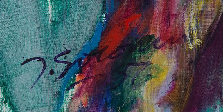 JOUKO SOLONEN, oil on canvas, signed and dated -87.