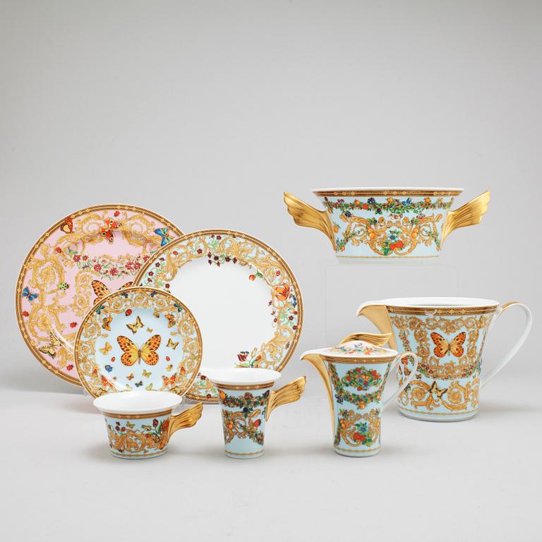 A 56 piece Versace porcelain service, Rosenthal.