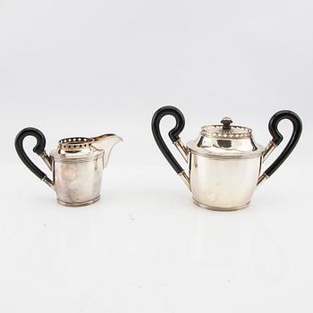 Coffee service 3 pcs sterling silver Johanssons eftr Stockholm 1963.