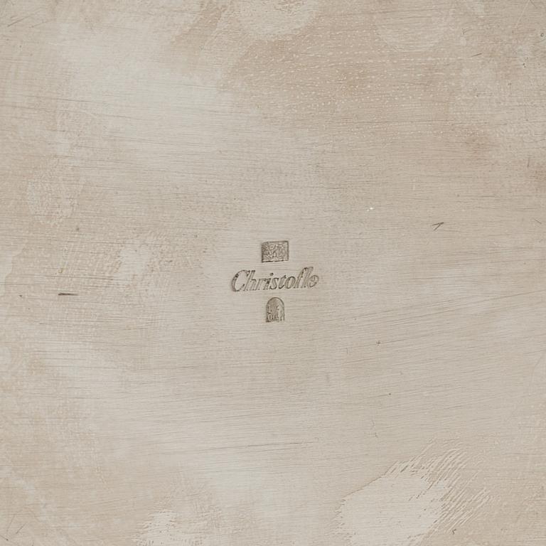 A silver plate wine cooler from Christofle.