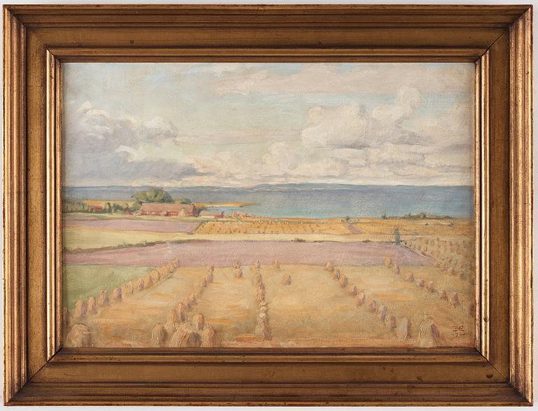 Prins Eugen, "Sädesfält mot Vättern", motiv från Örgården (Fields by lake Vättern, scene from Örgården).