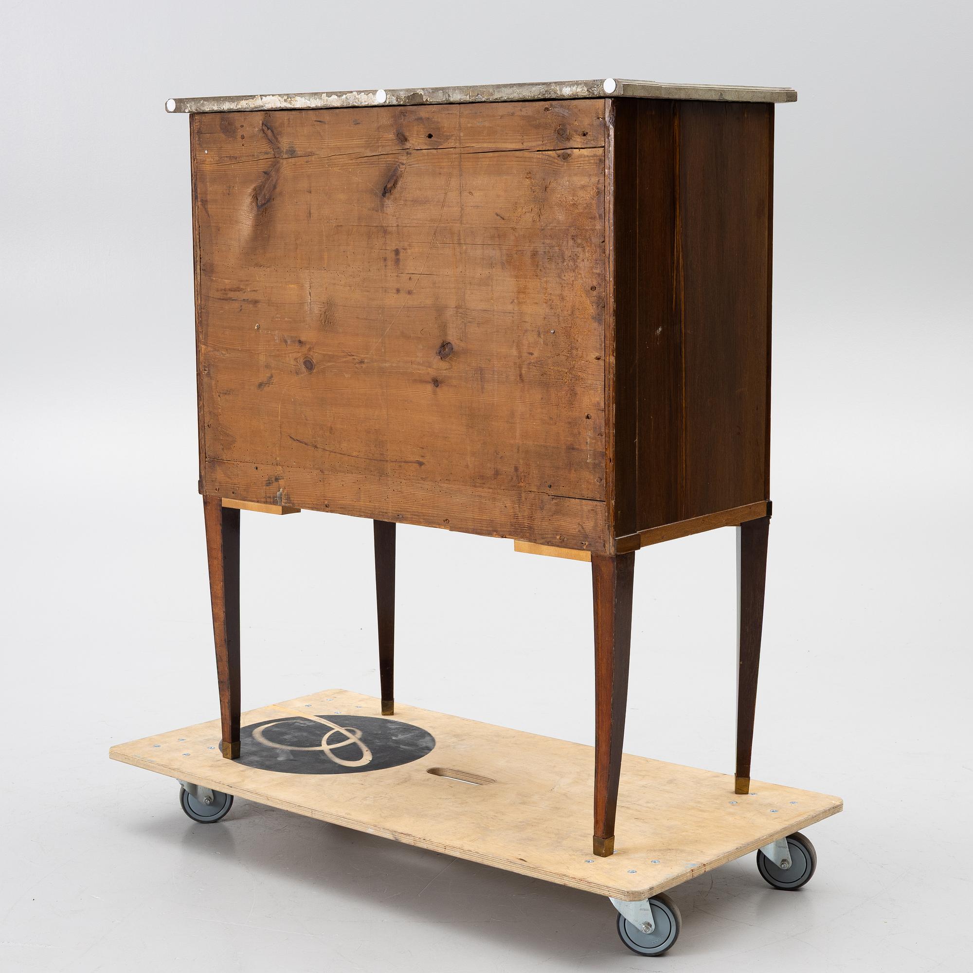 Secretaire, late Gustavian, circa 1800.