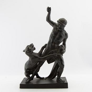 Jens Adolf Jerichau efter skulptur "Panterjägaren".