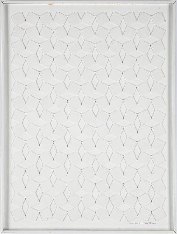 Sven Hansson, relief, signerad och daterad 1991.