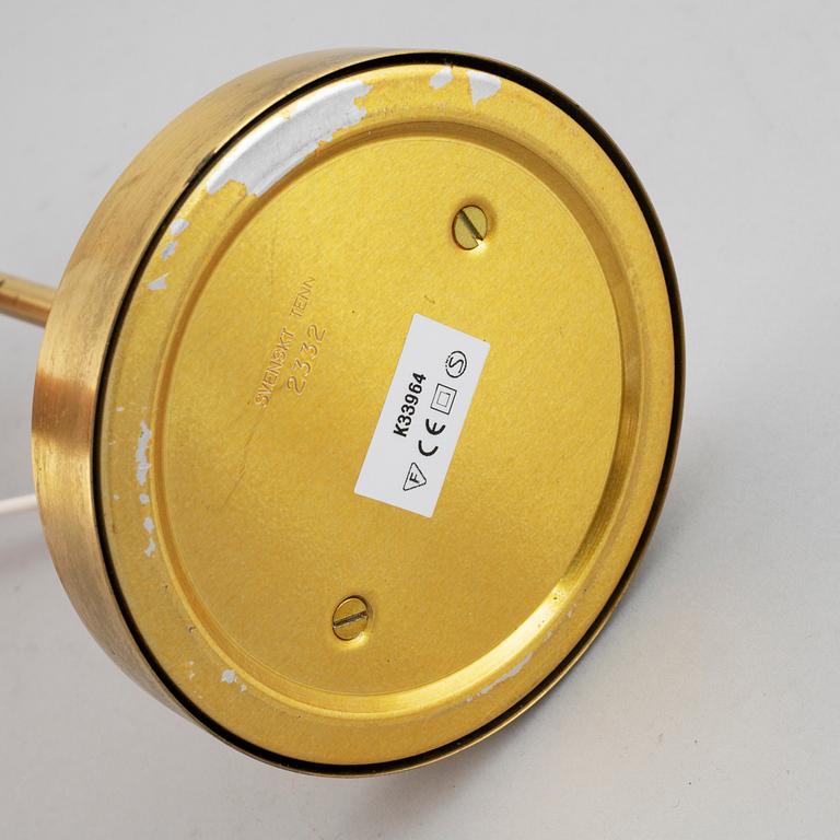 JOSEF FRANK, a brass table lamp, modell 2552, for Firma Svenskt Tenn, Sweden.