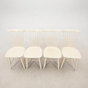 Carl Malmsten, chairs 4 pcs "Lilla Åland" second half of the 20th century.