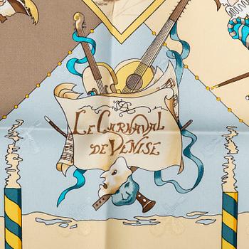 HERMÈS, scarf 'Le Carnaval de Venise'.