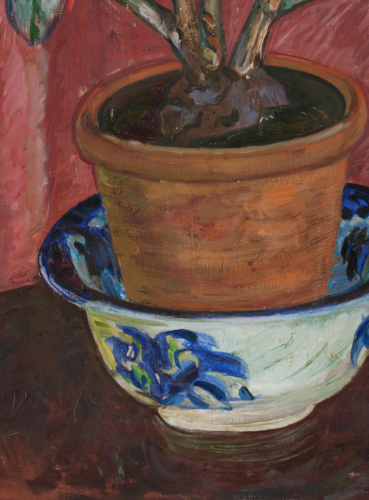 Axel Nilsson, "Rhododendron i blå skål".