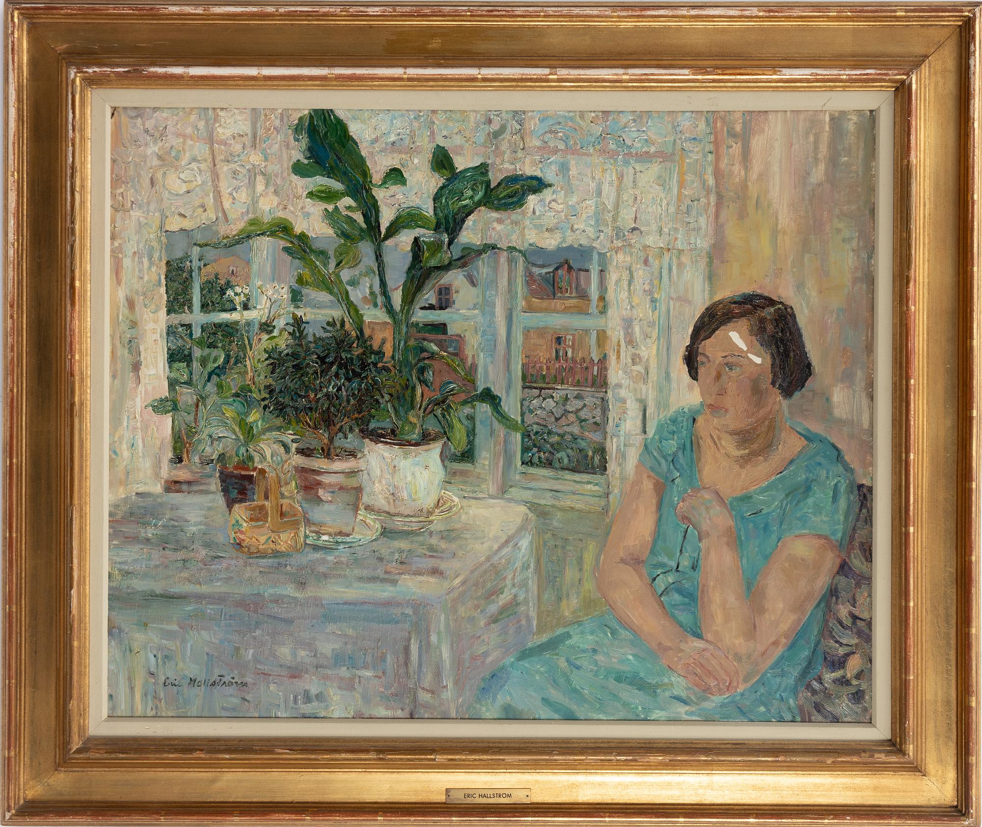Eric Hallström, "Kvinna vid fönster".