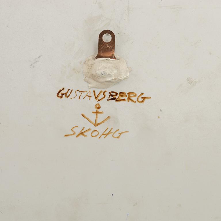 Börje Skohg, väggplaketter, tre stycken, stengods, Gustavsberg/Gustavsberg studio, 1970-tal.