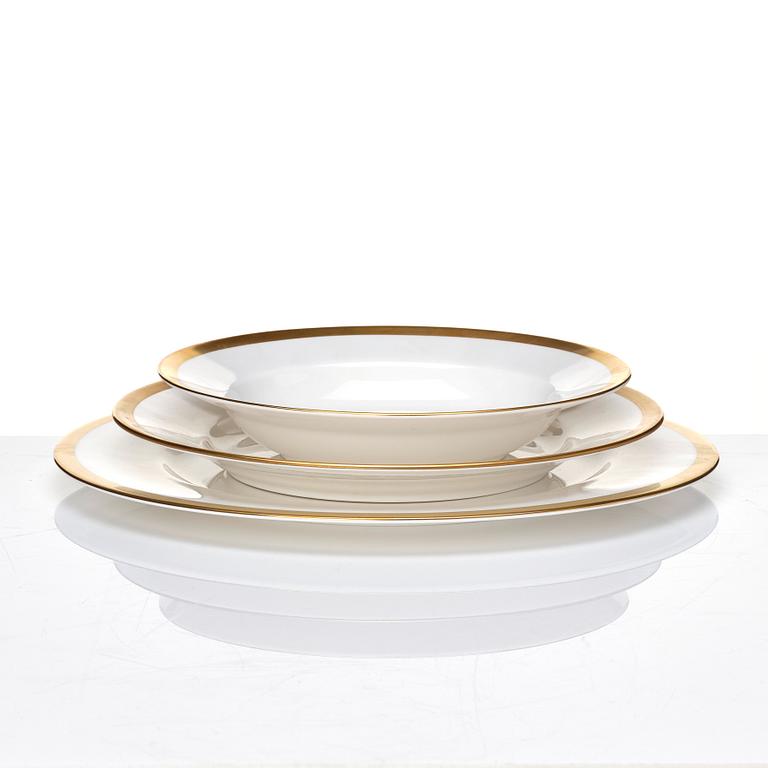 Karin Björquist, a 48 pieces 'Nobel' bone china dinner service, Rörstrand post 1991.