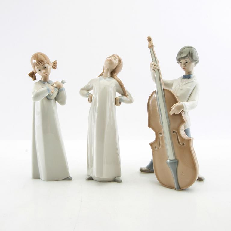 Figuriner, 3 st, Lladró Spanien 1971-1974.