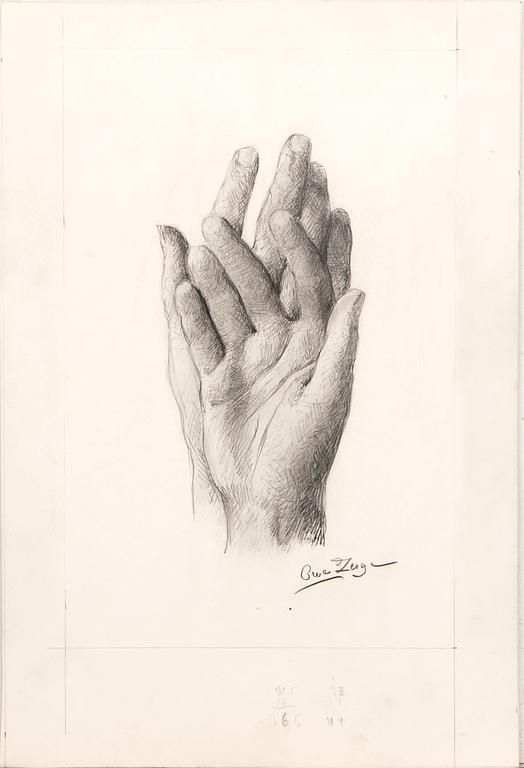 Owe Zerge, Study of a Hand.