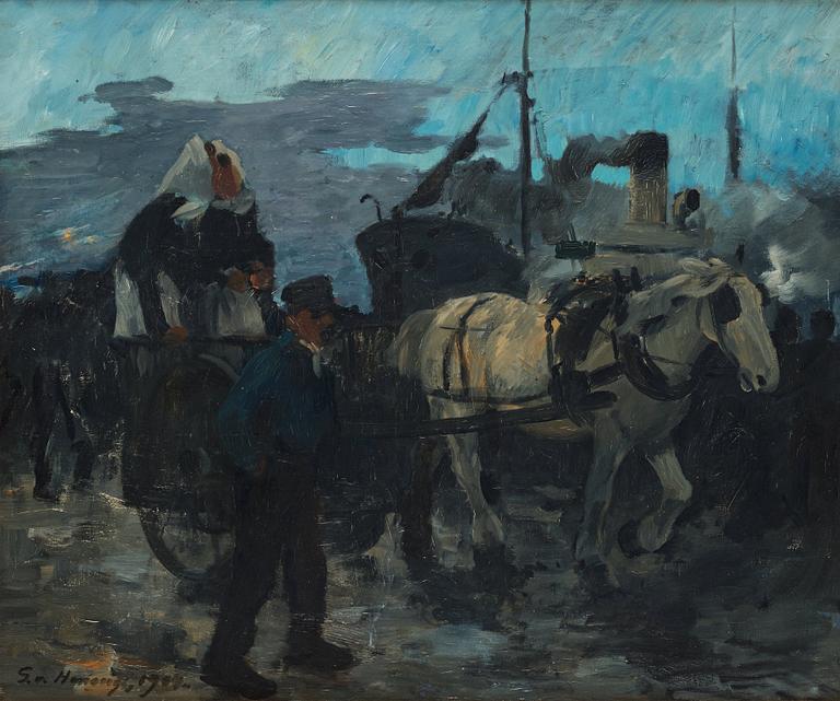 Gösta von Hennigs, Harbour scene.