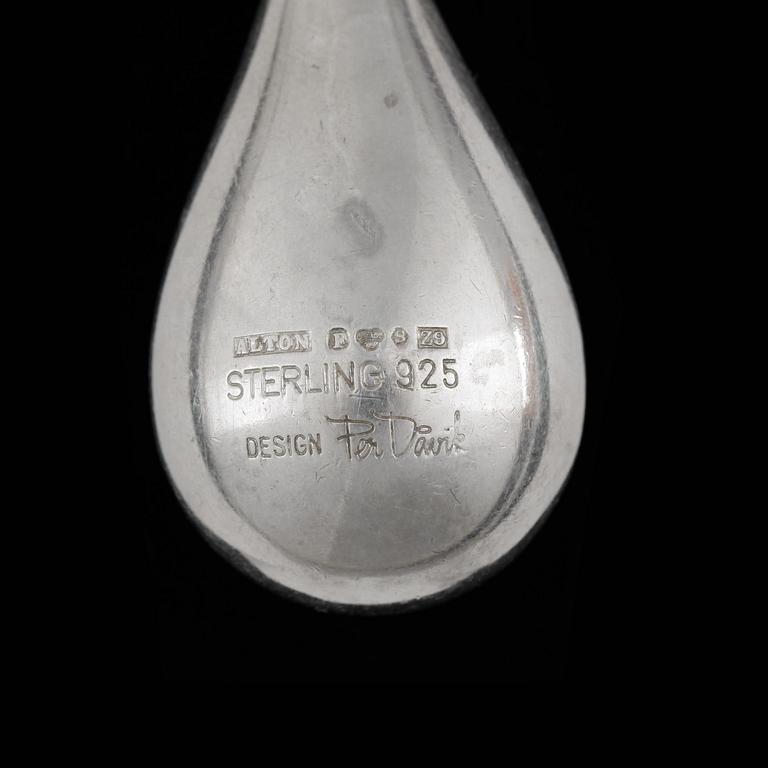 HÄNGE med kedja, silver, Per Dåvik för Alton Falköping 1974. Vikt ca 29 gram.