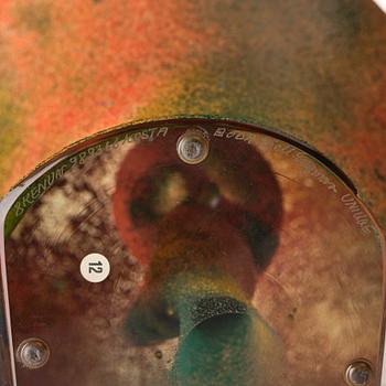 Kjell Engman, a unique sandblasted glass sculpture, Kosta Boda, Signed.