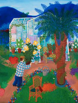 Lennart Jirlow, By the greenhouse in Provence.
