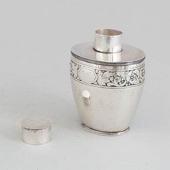 DANSK FORMGIVARE, TEBURK, silver, jugend, mästarstämpel KOH, Köpenhamn, 1913.