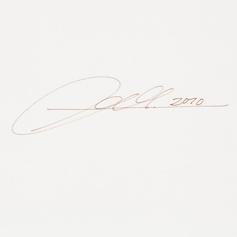 EVA MARIE LINDAHL, Graphite drawing (The Violence), signed and dated 2010 on verso.