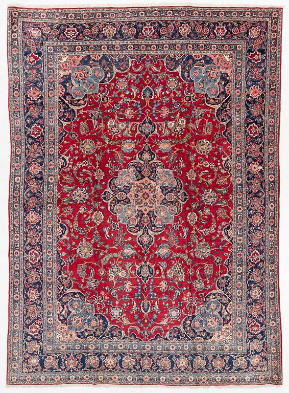 Carpet, Keshan, approx. 360 x 260 cm.