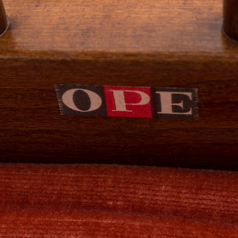 FÅTÖLJER, ett par, "Skrindan", Kerstin Hörlin-Holmquist, 1900-talets andra hälft.