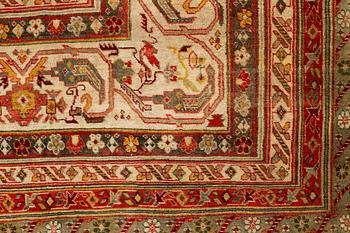 Matta, antik Indisk, sannolikt Agra, ca 467,5-474 x 369,5-374 cm.