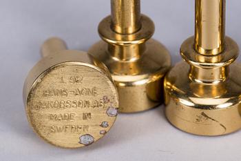 LJUSSTAKAR, 10 st, mässing, Hans-Agne Jakobsson, Markaryd.