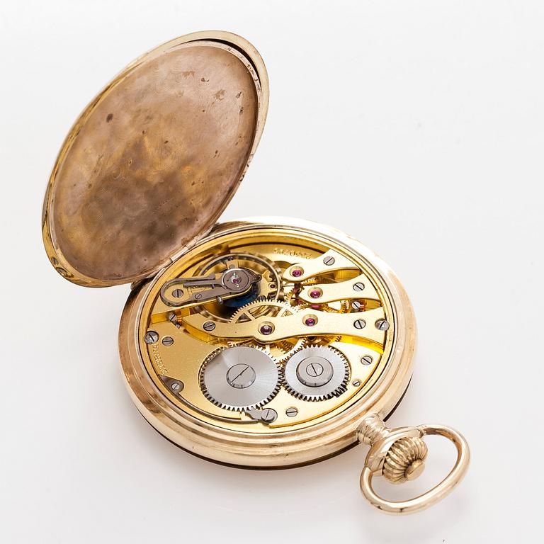 Eterna, pocket watch, hunter, 52 mm.