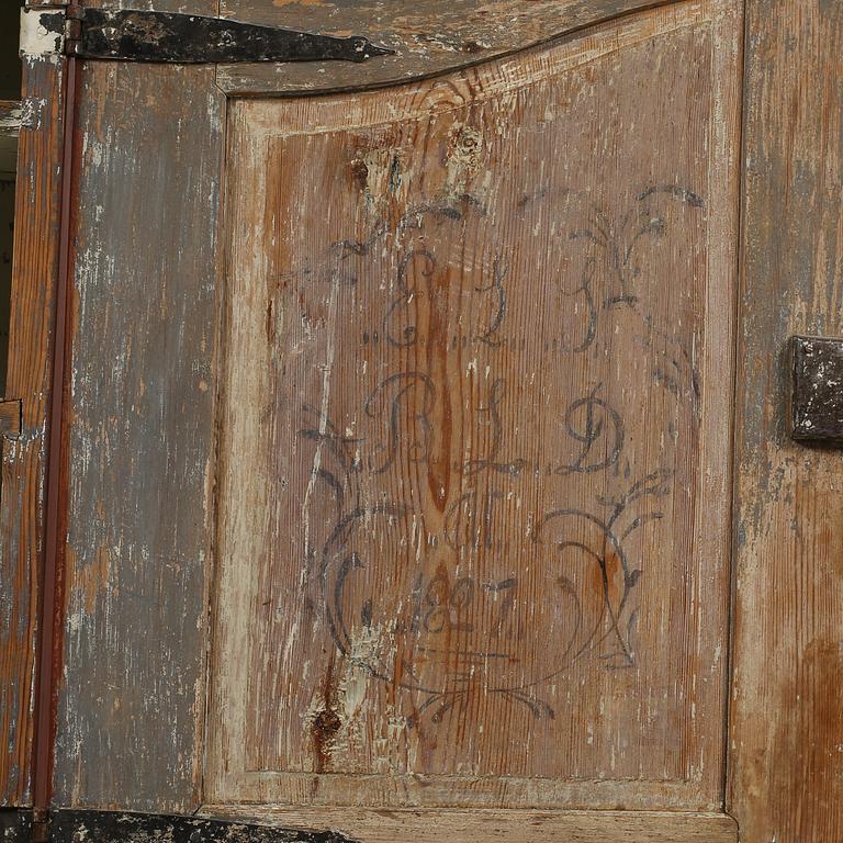 SKÅP, allmoge, daterat 1821?.