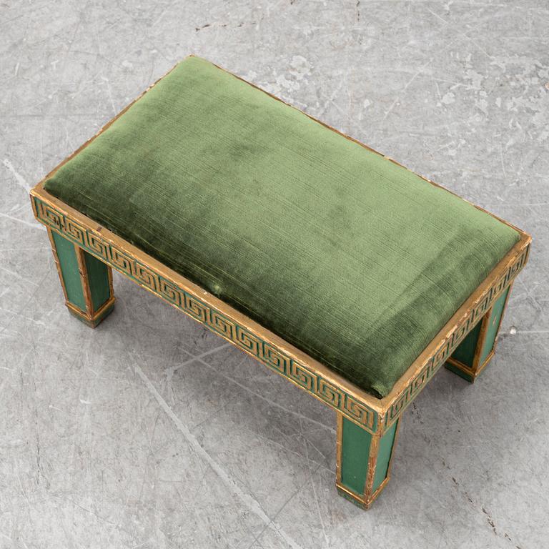 A Swedih Grace foot stool, 1920's.